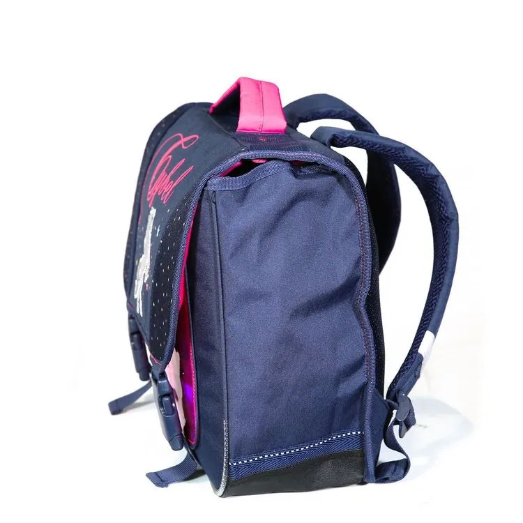 Bagtrotter Cartable 38 Cm Cybel Cheval / Licorne Marine Et Rose Bagtrotter 4 Bagtrotter Cartable 38 Cm Cybel Cheval / Licorne Marine Et Rose Bagtrotter – Image 2