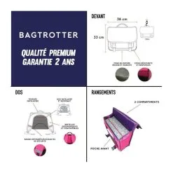 Bagtrotter Cartable Lililou 38cm Chat Prune 13 Bagtrotter Cartable Lililou 38cm Chat Prune -Sac maternelle Soldes B2CD 1659