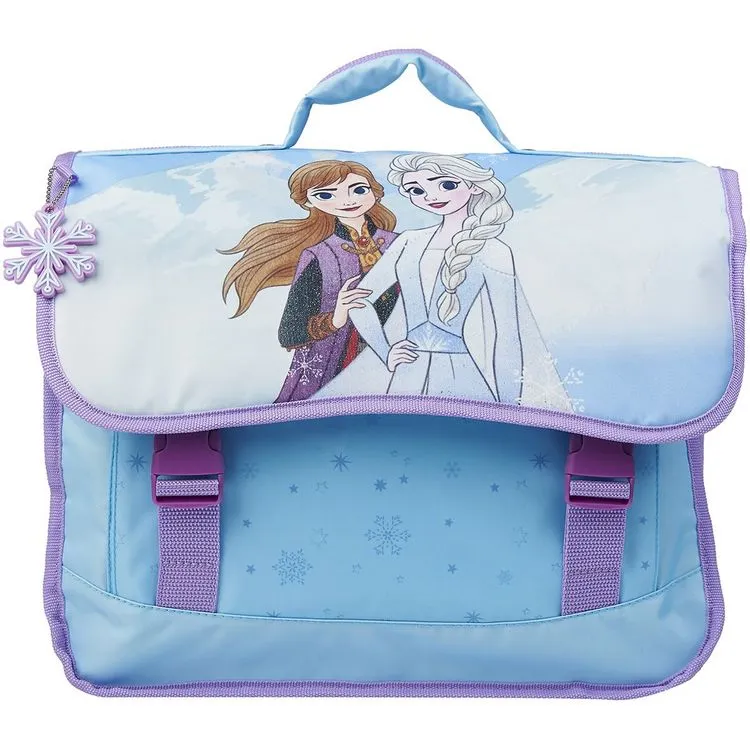 DISNEY Cartable 38 Cm CP/CE1/CE2 Bleu Et Rose Reine Des Neiges 3 DISNEY Cartable 38 Cm CP/CE1/CE2 Bleu Et Rose Reine Des Neiges