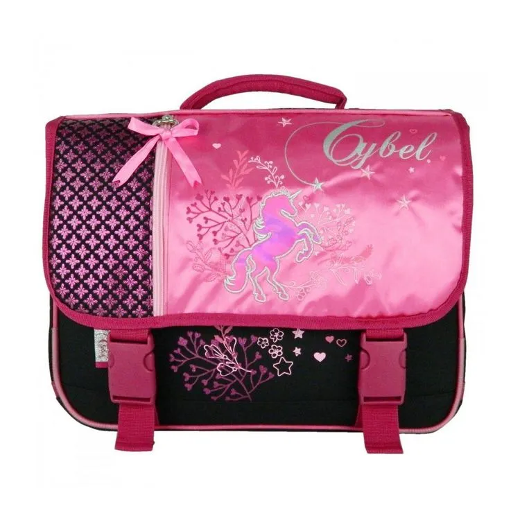 Bagtrotter Cartable Cybel Cheval Licorne 38cm Rose 3 Bagtrotter Cartable Cybel Cheval Licorne 38cm Rose
