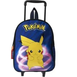 NINTENDO Sac Maternelle à Roulettes Bleu Pokemon