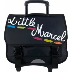Little Marcel Cartable Scolaire à Roulettes & Trousse Offerte Little Marcel -Sac maternelle Soldes B2CD 1715