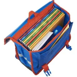 MARVEL Cartable 38 Cm CP/CE1/CE2 Bleu Et Rouge Spiderman -Sac maternelle Soldes B2CD 1739