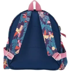 LULU CASTAGNETTE Sac Maternelle Ourson Bleu Avec 2 Poches Latérales élastiques -Sac maternelle Soldes B2CD 193