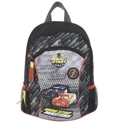 DISNEY Sac Maternelle Noir Avec Pochettes Latérales Cars