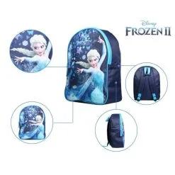 Bagtrotter BAGTROTTER Sac à Dos Gouter Maternelle 31 Cm Disney La Reine Des Neiges / Frozen Bleu -Sac maternelle Soldes B2CD 215
