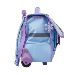 DISNEY Cartable à Roulettes 38 Cm CP/CE1/CE2 Bleu Et Violet Reine Des Neiges -Sac maternelle Soldes B2CD 278