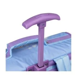 DISNEY Cartable à Roulettes 38 Cm CP/CE1/CE2 Bleu Et Violet Reine Des Neiges -Sac maternelle Soldes B2CD 279