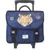 SCOOTER Cartable à Roulettes 38 Cm CP/CE1/CE2 Bleu Imprimé TIGRE -Sac maternelle Soldes B2CD 282