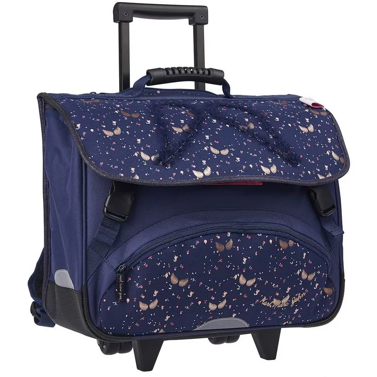 KARL MARC JOHN Cartable à Roulettes 41 Cm CM1/CM2 Bleu Paillettes Ailes 4 KARL MARC JOHN Cartable à Roulettes 41 Cm CM1/CM2 Bleu Paillettes Ailes – Image 2