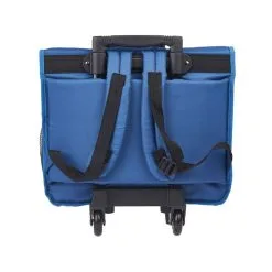 AUCHAN Cartable à Roulettes 41 Cm CM1/CM2 Bleu Avec Breloque RETRO SPORT -Sac maternelle Soldes B2CD 303