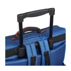 AUCHAN Cartable à Roulettes 41 Cm CM1/CM2 Bleu Avec Breloque RETRO SPORT -Sac maternelle Soldes B2CD 305