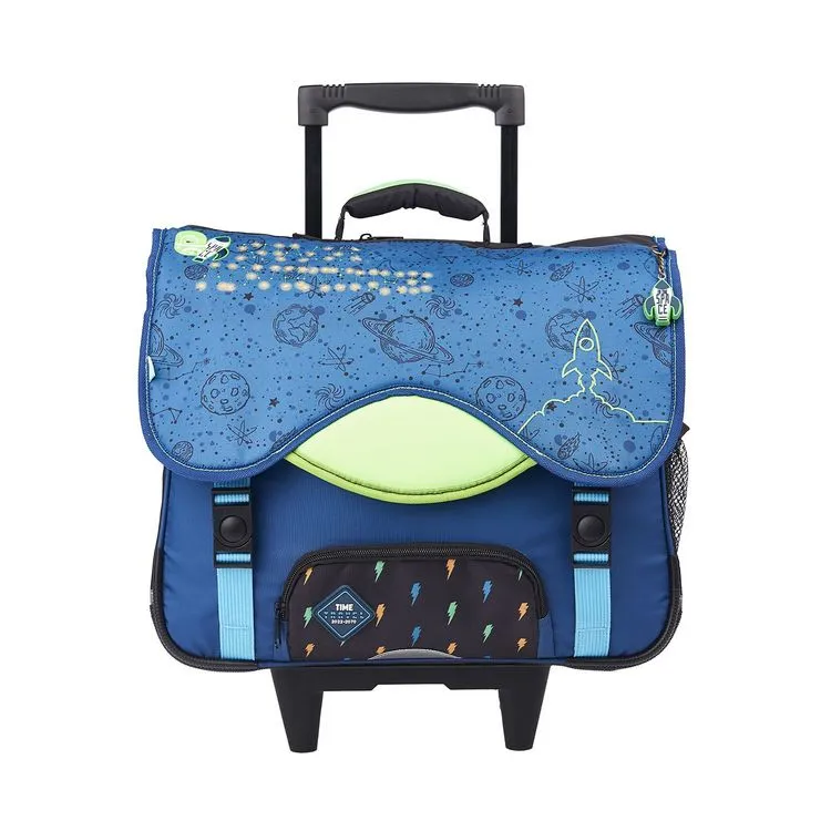 AUCHAN Cartable à Roulettes 41 Cm CM1/CM2 Bleu Intergalatic Avec LED Intégrées 3 AUCHAN Cartable à Roulettes 41 Cm CM1/CM2 Bleu Intergalatic Avec LED Intégrées