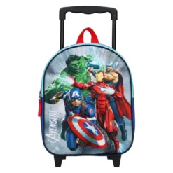 MARVEL Sac Maternelle 3D à Roulettes Bleu Avengers