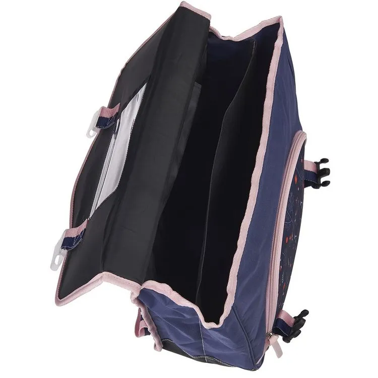 Naf Naf Cartable à Roulettes 41 Cm CM1/CM2 Bleu Et Rose Motif Floral 6 Naf Naf Cartable à Roulettes 41 Cm CM1/CM2 Bleu Et Rose Motif Floral – Image 4