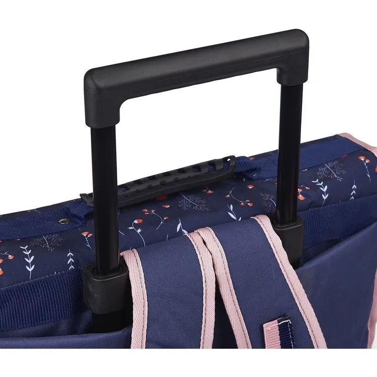 Naf Naf Cartable à Roulettes 41 Cm CM1/CM2 Bleu Et Rose Motif Floral 8 Naf Naf Cartable à Roulettes 41 Cm CM1/CM2 Bleu Et Rose Motif Floral – Image 6