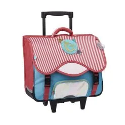 AUCHAN Cartable à Roulettes 41 Cm CM1/CM2 Multicolore Fashion Mermaid -Sac maternelle Soldes B2CD 339
