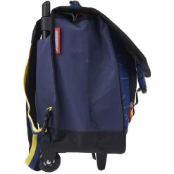 NINTENDO Cartable à Roulettes 41 Cm CM1/CM2 Bleu Et Jaune Pokemon -Sac maternelle Soldes B2CD 355