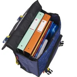 NINTENDO Cartable à Roulettes 41 Cm CM1/CM2 Bleu Et Jaune Pokemon -Sac maternelle Soldes B2CD 357