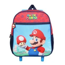Bagtrotter Sac à Dos à Roulettes 28 Cm Super Mario Jeu Vidéo Rouge Et Bleu Bagtrotter