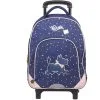 CHIPIE Sac à Dos à Roulettes Bleu Et Rose Paillettes étoiles -Sac maternelle Soldes B2CD 378