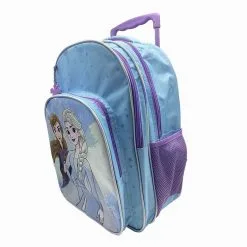 DISNEY Sac à Dos à Roulettes Bleu Reine Des Neiges -Sac maternelle Soldes B2CD 416