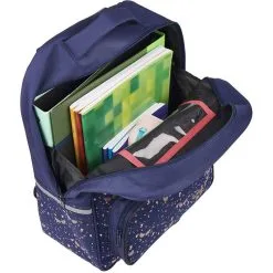 KARL MARC JOHN Sac à Dos à Roulettes Bleu Paillettes Ailes -Sac maternelle Soldes B2CD 434