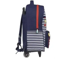 Little Marcel Sac à Dos à Roulettes Bleu Avec Rayures Blanches 10 Little Marcel Sac à Dos à Roulettes Bleu Avec Rayures Blanches -Sac maternelle Soldes B2CD 446