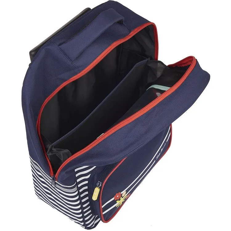 Little Marcel Sac à Dos à Roulettes Bleu Avec Rayures Blanches 6 Little Marcel Sac à Dos à Roulettes Bleu Avec Rayures Blanches – Image 4