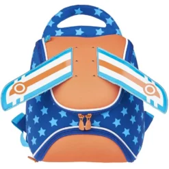 AUCHAN Sac Maternelle Bleu Et Orange Super-Héros