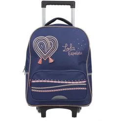 LOLA ESPELETTA Sac à Dos à Roulettes Bleu