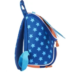 AUCHAN Sac Maternelle Bleu Et Orange Super-Héros -Sac maternelle Soldes B2CD 49