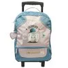 TEO JASMIN Sac à Dos à Roulettes Bleu Et Rose Chat -Sac maternelle Soldes B2CD 498