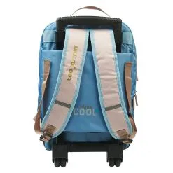 TEO JASMIN Sac à Dos à Roulettes Bleu Et Rose Chat -Sac maternelle Soldes B2CD 500