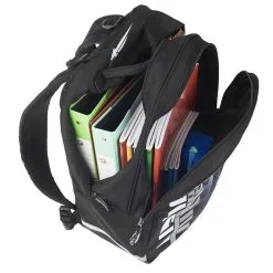 AIRNESS Sac à Dos 2 Compartiments 43 Cm Noir Imprimé PANTHERE -Sac maternelle Soldes B2CD 517