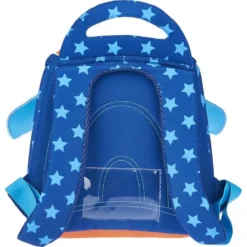 AUCHAN Sac Maternelle Bleu Et Orange Super-Héros -Sac maternelle Soldes B2CD 52