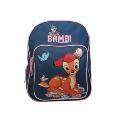 DISNEY Sac Maternelle Bleu Avec Pochette Avant Bambi