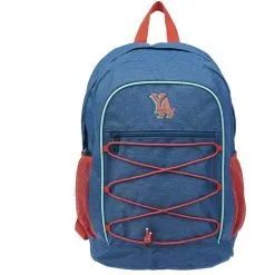 YOUNG'S ATTITUDE Sac à Dos 1 Compartiment Bleu Denim Et Rouge Néosport