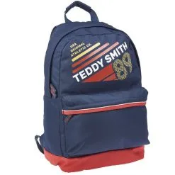 TEDDY SMITH Sac à Dos Souple 1 Compartiment Bleu Et Rouge WARM UP -Sac maternelle Soldes B2CD 555