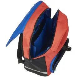 AUCHAN Sac à Dos 2 Compartiments 38 Cm Bleu Et Rouge Active Gamer -Sac maternelle Soldes B2CD 574