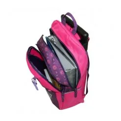 Bagtrotter Sac à Dos à Roulettes Lililou Chat Prune -Sac maternelle Soldes B2CD 590