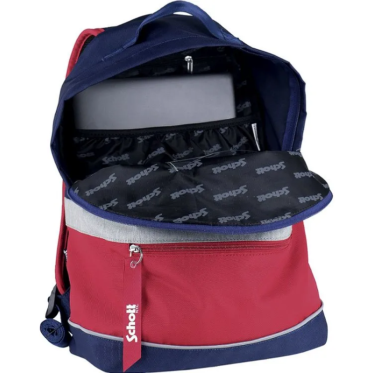 SCHOOT Sac à Dos 1 Compartiment Bleu Blanc Rouge 5 SCHOOT Sac à Dos 1 Compartiment Bleu Blanc Rouge – Image 3