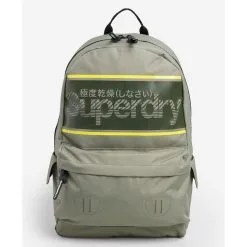 SUPERDRY Sac à Dos 1 Compartiment Superdry Kaki Noir Et Jaune