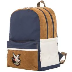 CHEVIGNON Sac à Dos 2 Compartiments Bleu Et Camel -Sac maternelle Soldes B2CD 682