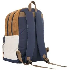 CHEVIGNON Sac à Dos 2 Compartiments Bleu Et Camel -Sac maternelle Soldes B2CD 684