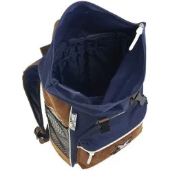 CHEVIGNON Sac à Dos Roll Top 1 Compartiment Bleu Et Beige -Sac maternelle Soldes B2CD 726