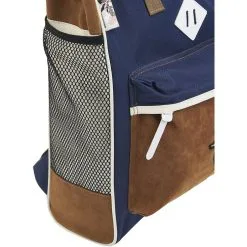 CHEVIGNON Sac à Dos Roll Top 1 Compartiment Bleu Et Beige -Sac maternelle Soldes B2CD 728