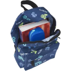PRÊT Sac Maternelle Bleu Motif MONSTER TRUCK 13 PRÊT Sac Maternelle Bleu Motif MONSTER TRUCK -Sac maternelle Soldes B2CD 73