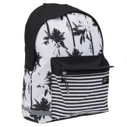 Oxbow Sac à Dos 1 Compartiment Noir Et Blanc Motifs Palmiers 9 Oxbow Sac à Dos 1 Compartiment Noir Et Blanc Motifs Palmiers -Sac maternelle Soldes B2CD 772