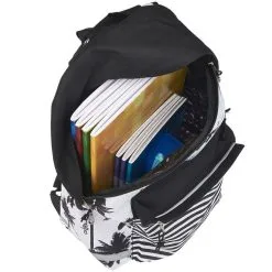 Oxbow Sac à Dos 1 Compartiment Noir Et Blanc Motifs Palmiers 12 Oxbow Sac à Dos 1 Compartiment Noir Et Blanc Motifs Palmiers -Sac maternelle Soldes B2CD 775